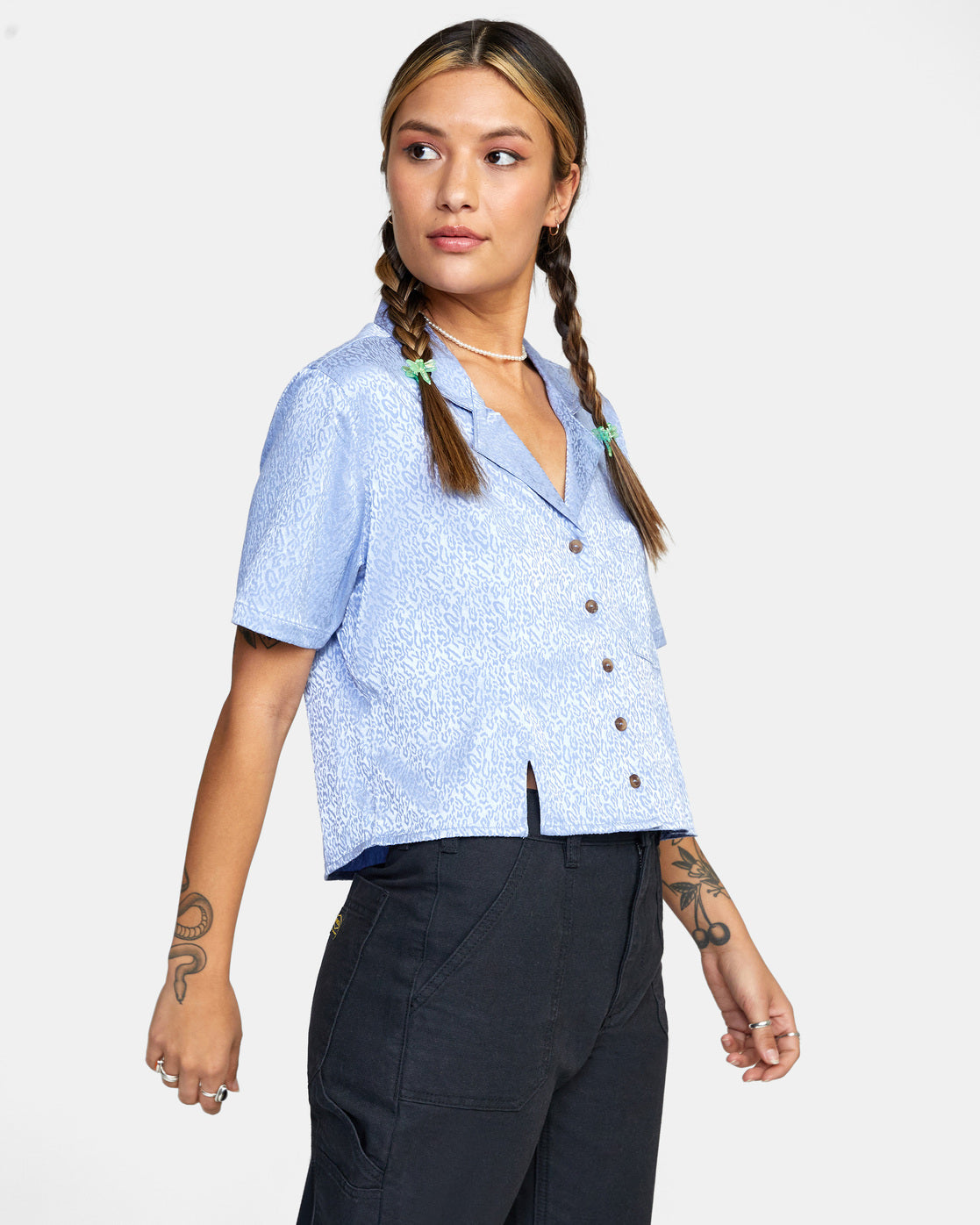 RVCA Vacay Button-Down Top