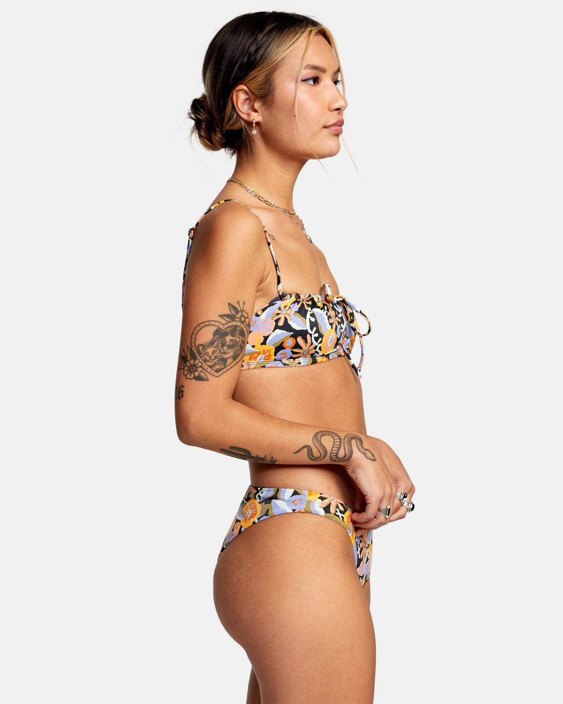 Rvca Avant Gardener Bralette Bikini Top