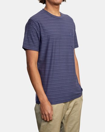 RVCA PTC Texture Stripe Short Sleeve Tee