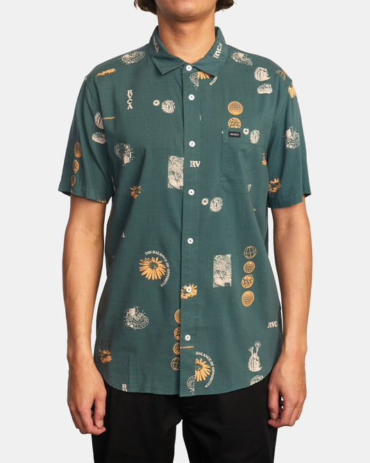 RVCA Pet Cactus Short Sleeve Shirt
