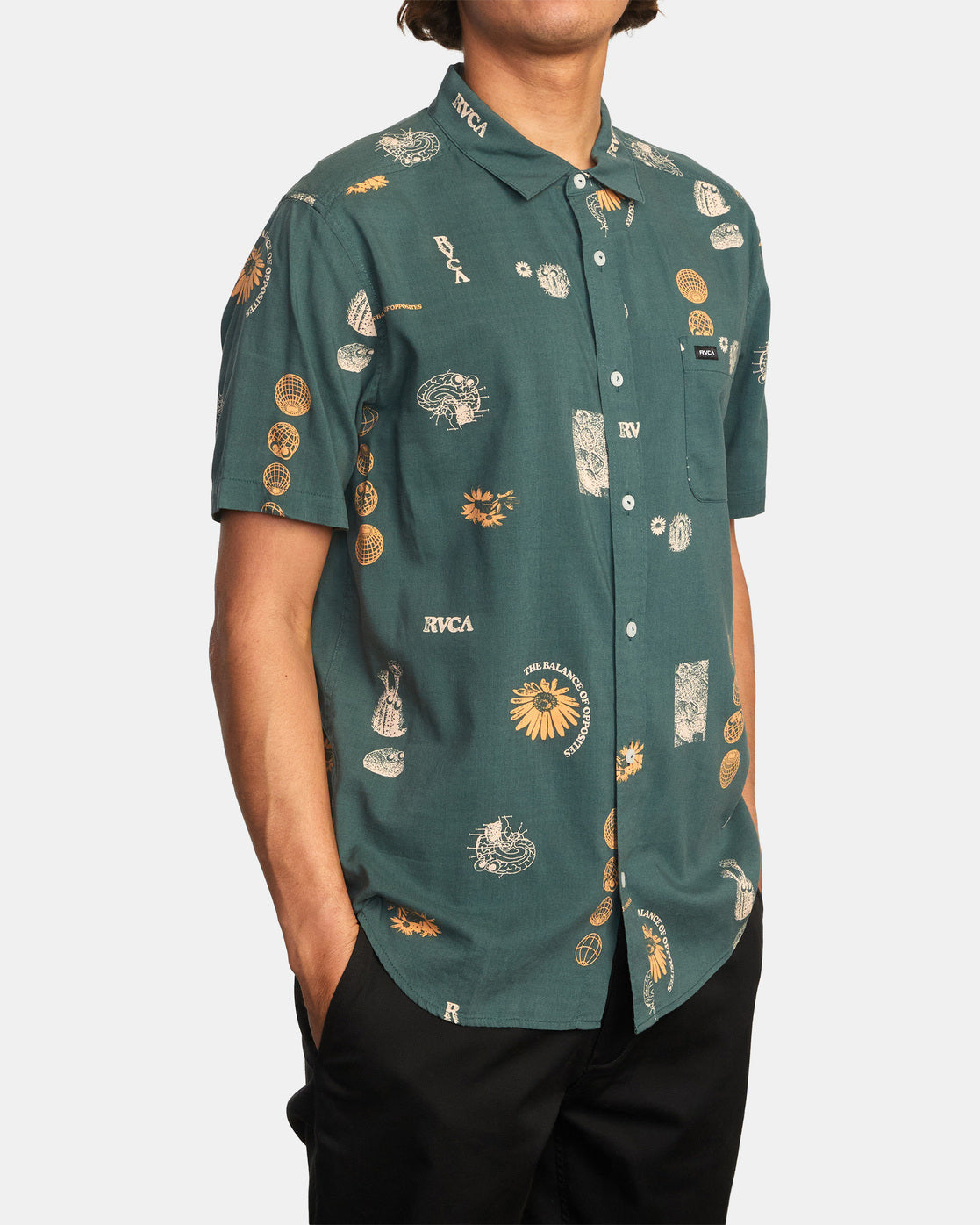 RVCA Pet Cactus Short Sleeve Shirt