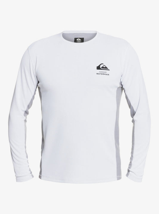 Quiksilver Waterman Bamboo Check Long Sleeve UPF 50 Surf Tee