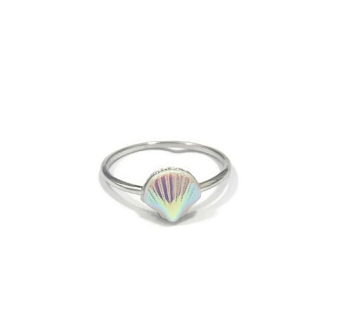 Pura Vida Iridescent Shell Ring