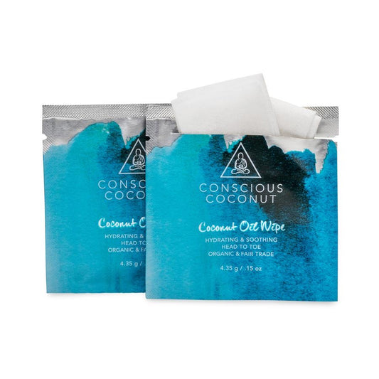 Conscious Coconut Organic Coconut Oil Wipes Single