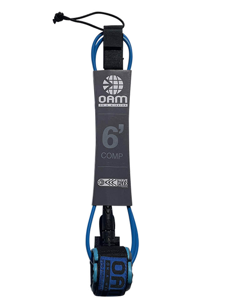 OAM 6' Comp Leash - Michel Bourez Aqua & Charcoal