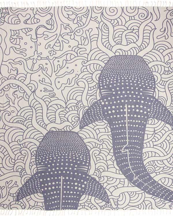 Sand Cloud Whale Shark Towel