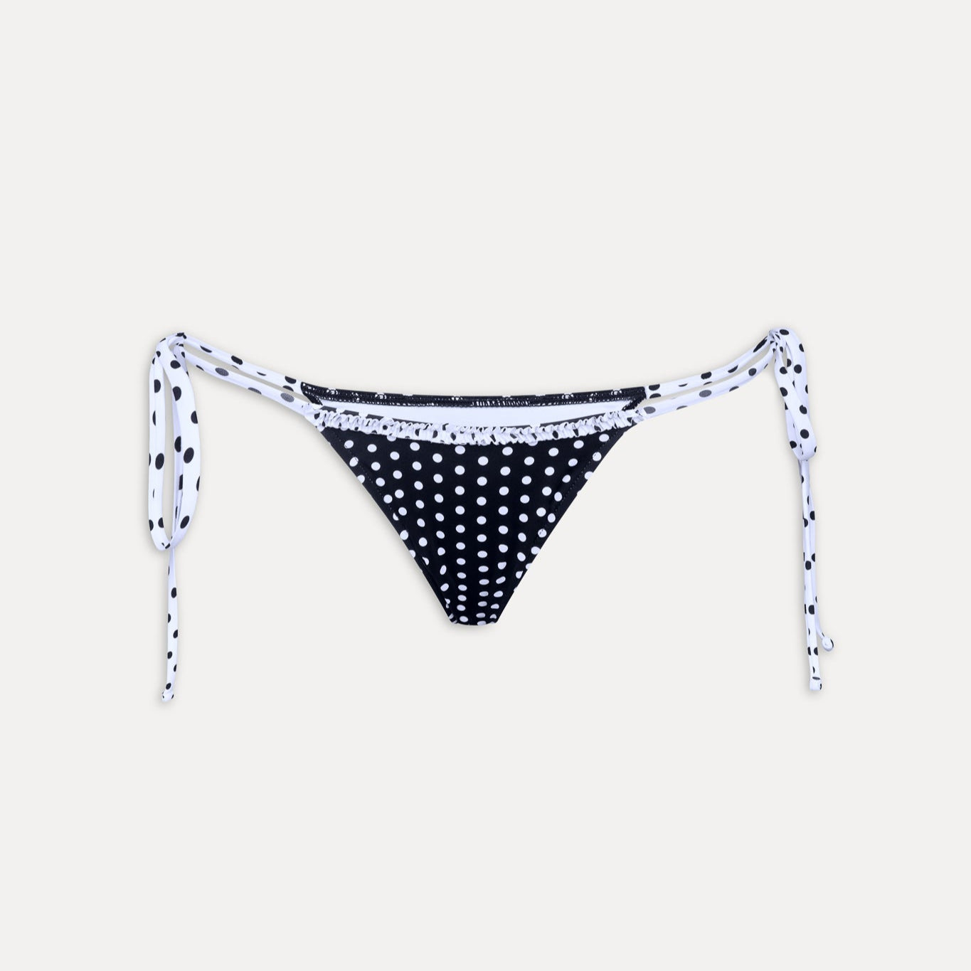 Frankies Bikinis Divine Skimpy String Bikini Bottom - Classic Polka Dot