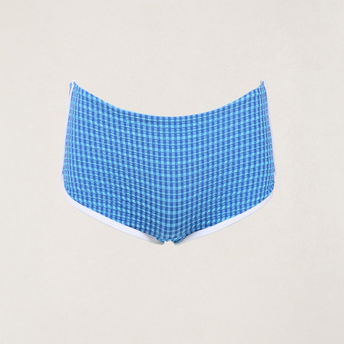 Rhythm Lola Check Boyleg Pant - Blue by Rhythm - Blue