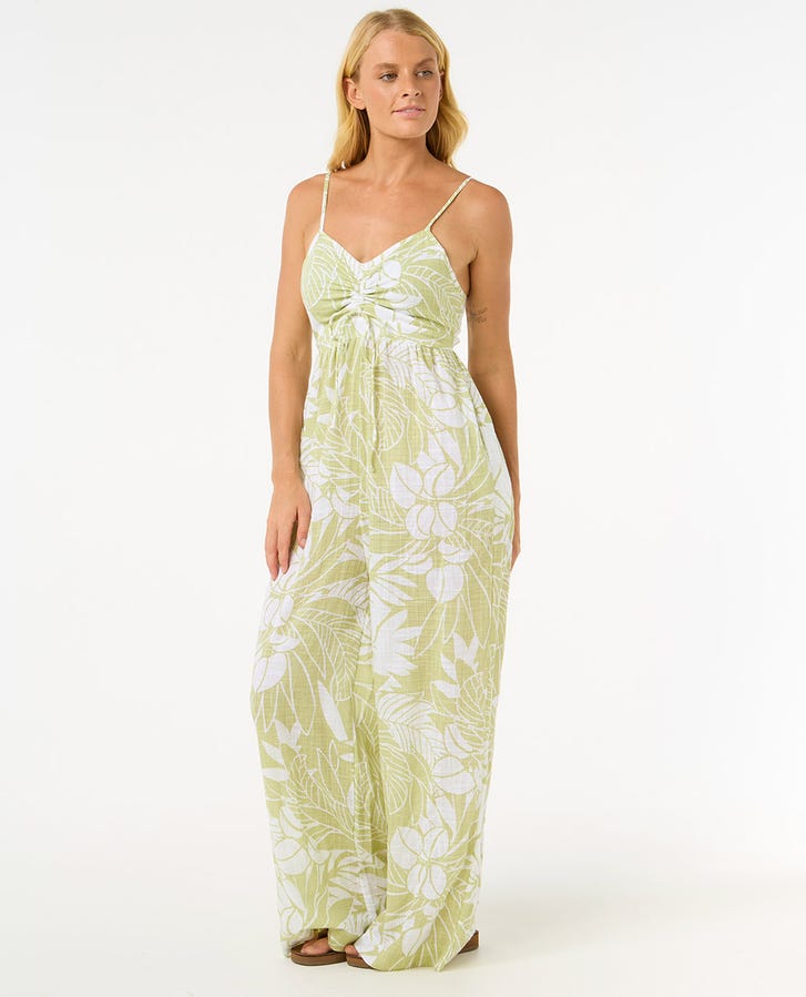 Rip Curl Cala Vadella Jumpsuit - Sage