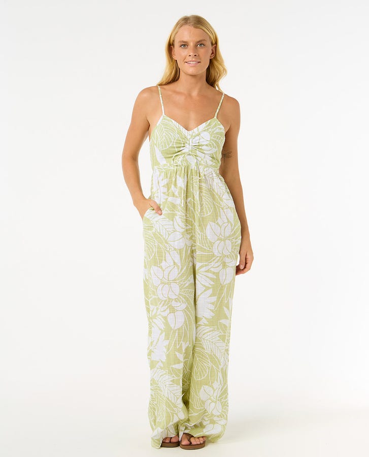 Rip Curl Cala Vadella Jumpsuit - Sage