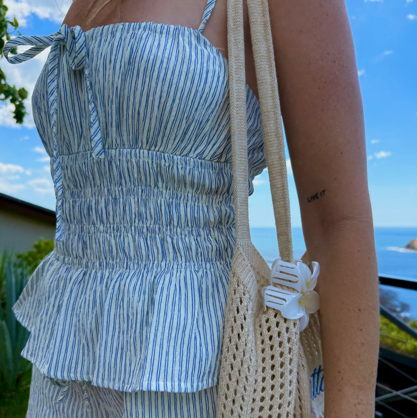 Rhythm Driftwood Stripe Top - Cream by Rhythm