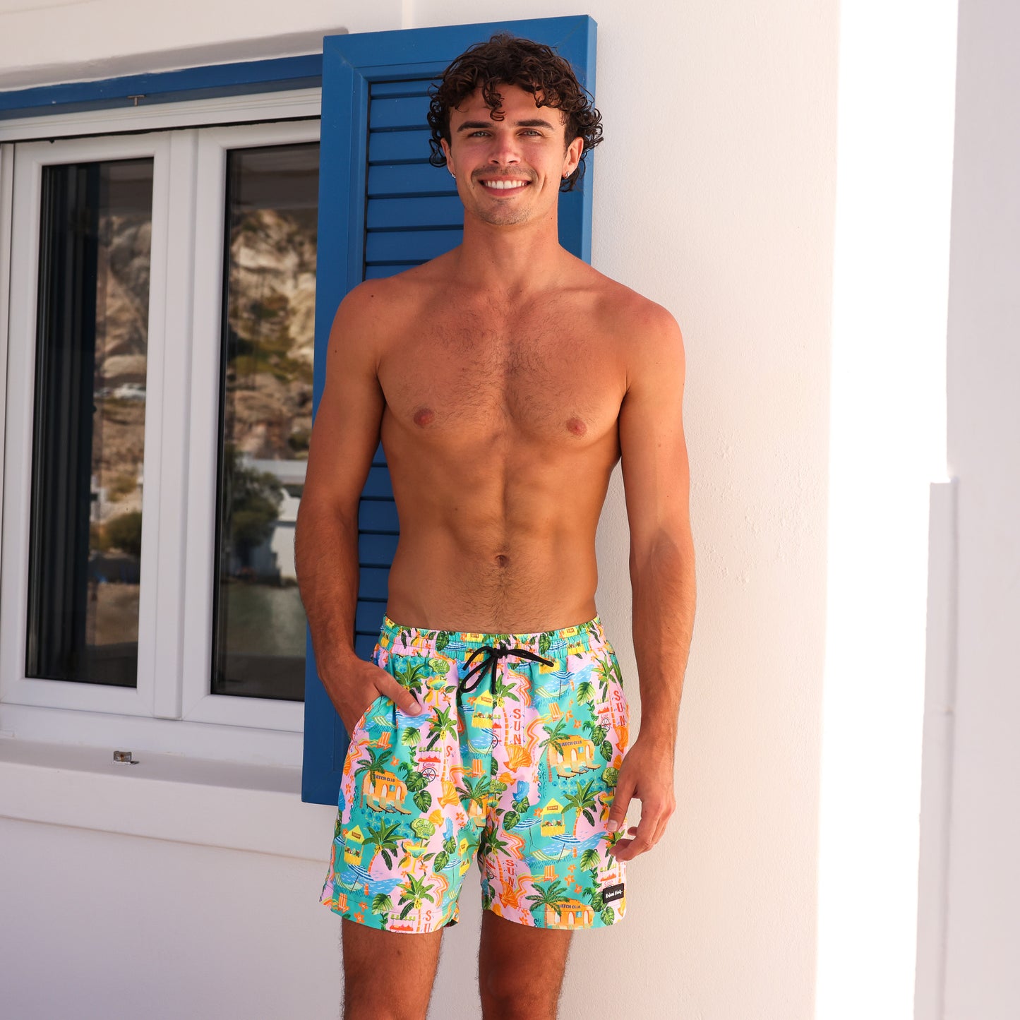 Kulani Kinis Mens Swim Trunks - Sunlit Spritz (Sunlit Mischief Collection)