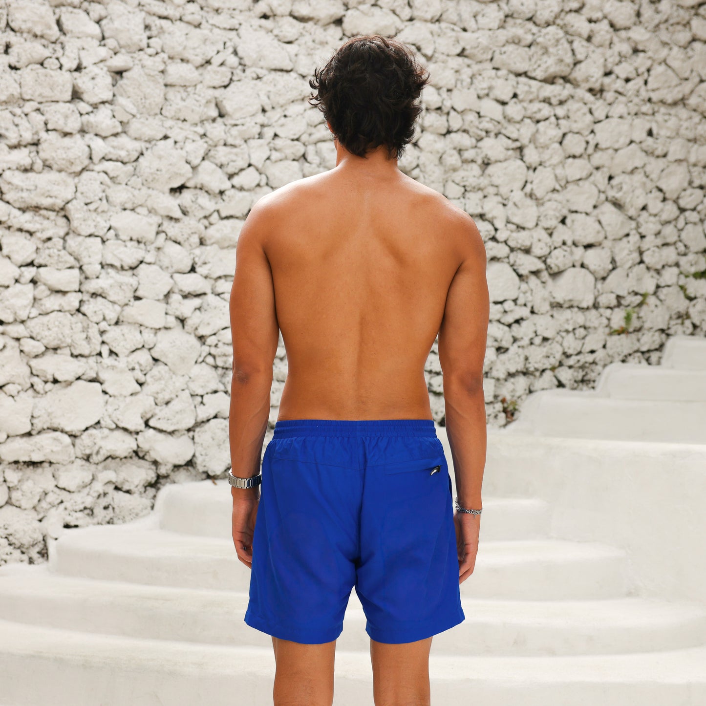 Kulani Kinis Mens Swim Trunks - Blue Lagoon (Wild Honey Collection)