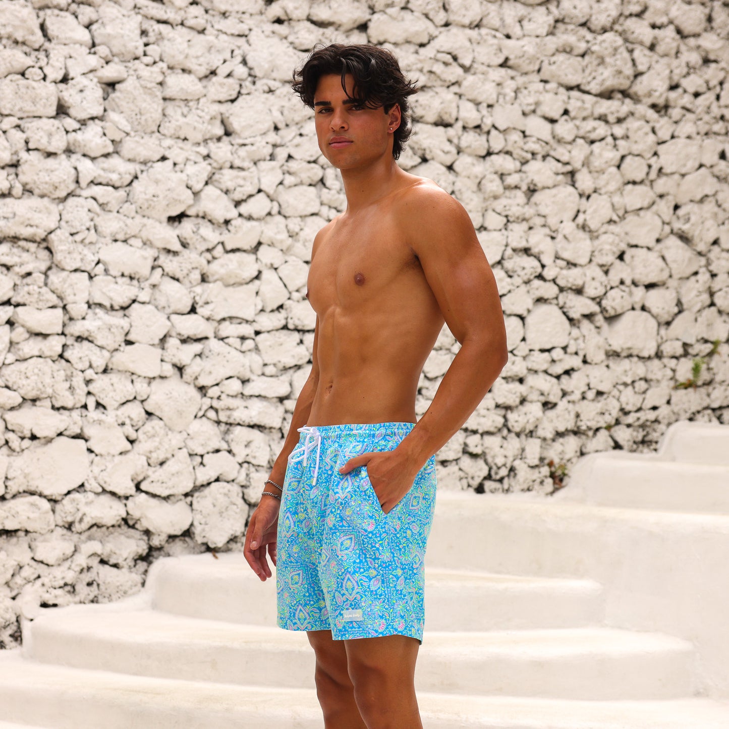 Kulani Kinis Mens Swim Trunks -Stargaze (Wild Honey Collection)