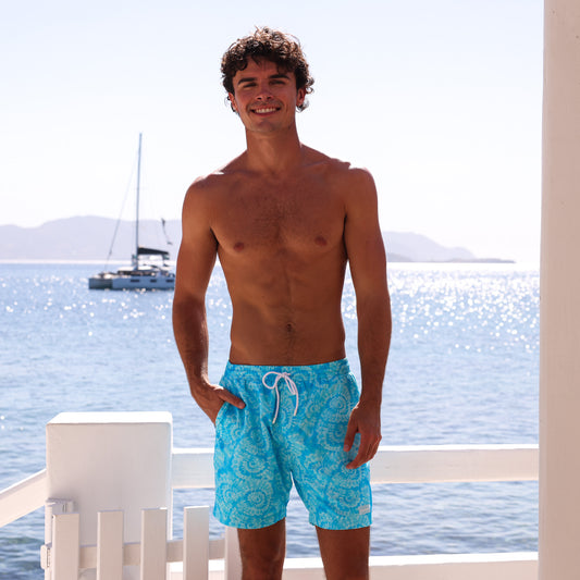 Kulani Kinis Mens Swim Trunks - Starry Seas (Mermaid Moon Collection)