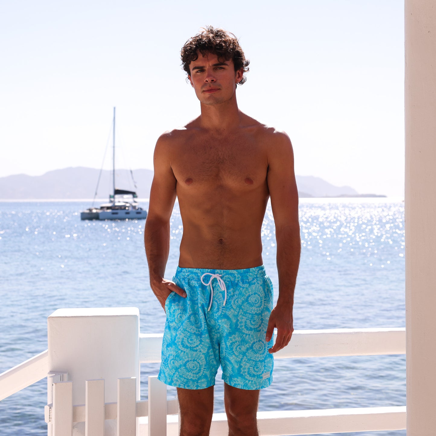 Kulani Kinis Mens Swim Trunks - Starry Seas (Mermaid Moon Collection)