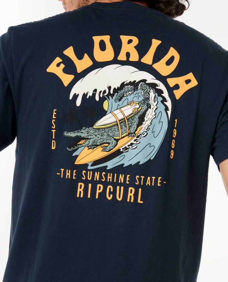 Rip Curl Destination Animals Tee - Dark Navy Florida
