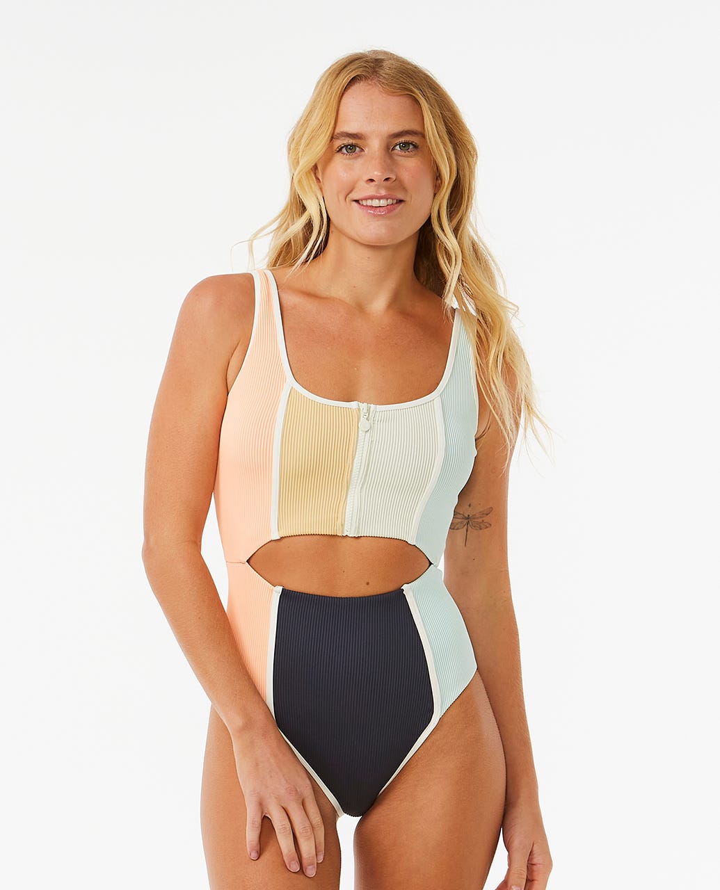 Rip Curl Block Party Splice Good Coverage One Piece - Multico