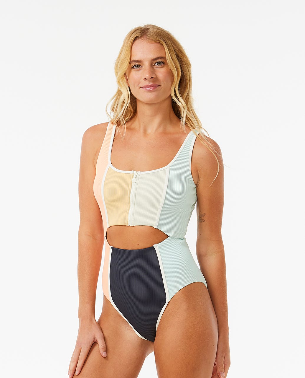 Rip Curl Block Party Splice Good Coverage One Piece - Multico