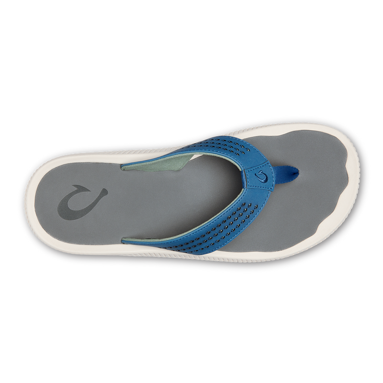 Olukai Ulele Men's Beach Sandal - Slate Blue & Charcoal