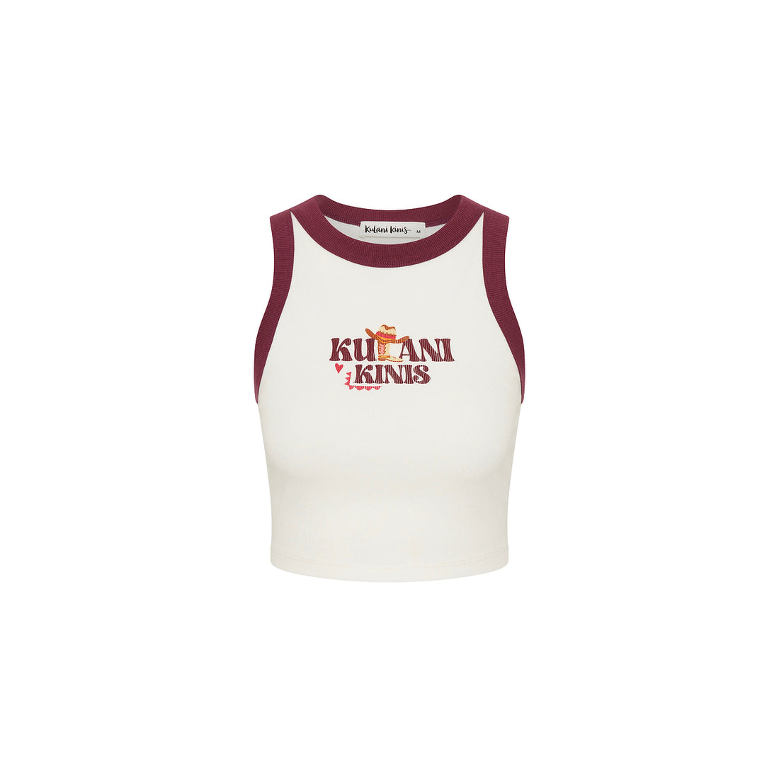 Kulani Kinis Bind Crop Tank Top - Wild West (Stardust Ranch Collection)