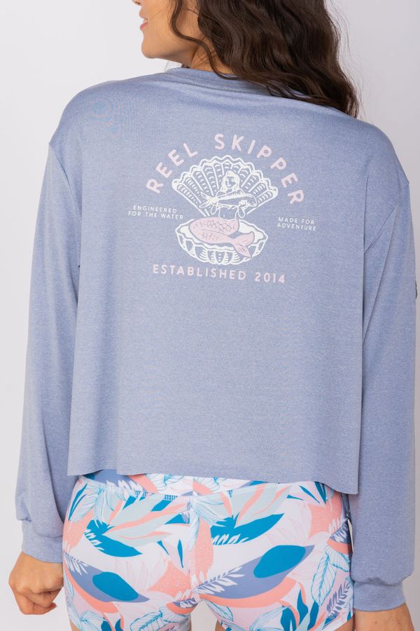 Reel Skipper La Girlfriend UV Shirt - Zen Blue
