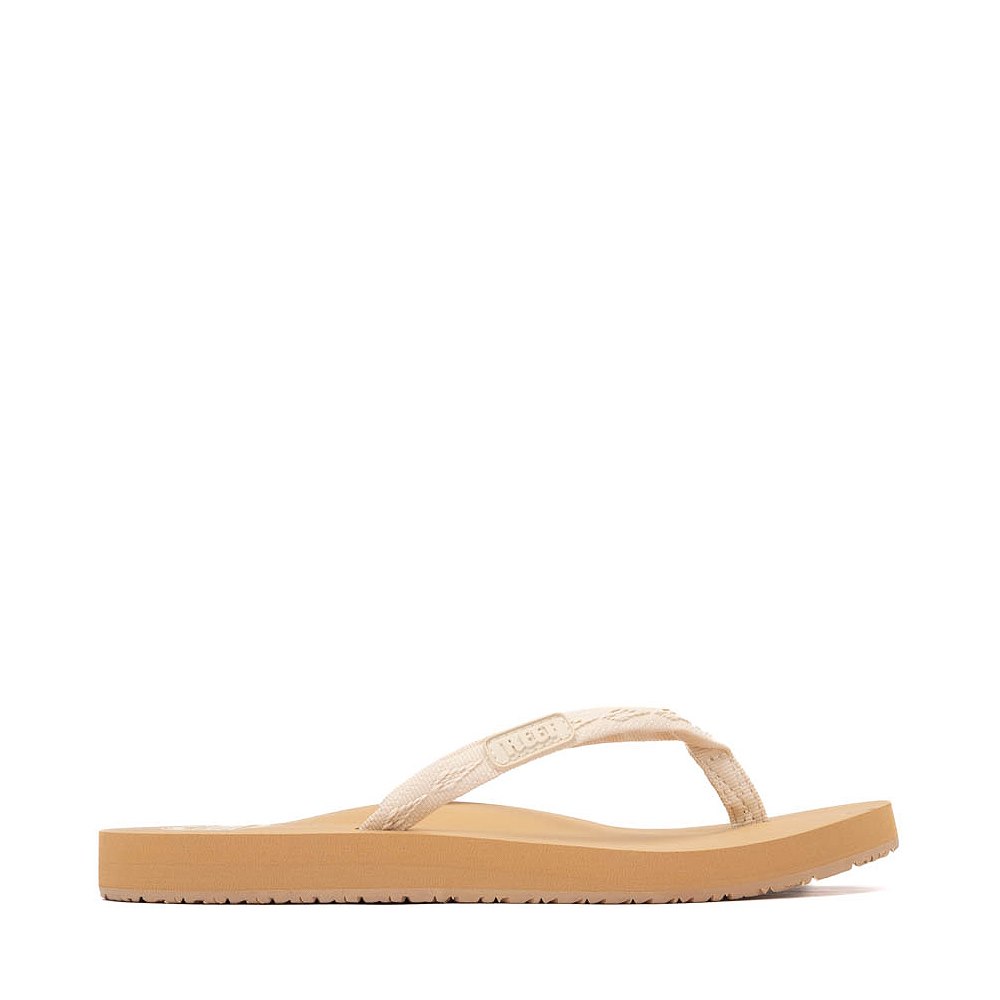 Reef Ginger Slide Sandal - Cream & Tan