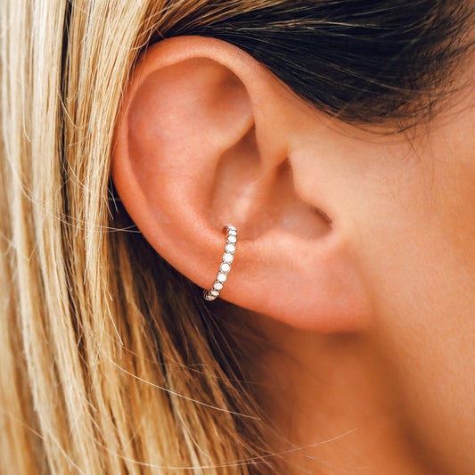 Pura Vida Bracelets Delicate Opal Ear Cuff - Rose Gold