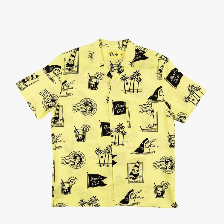 Duvin Weekend Buttonup - Neon Yellow