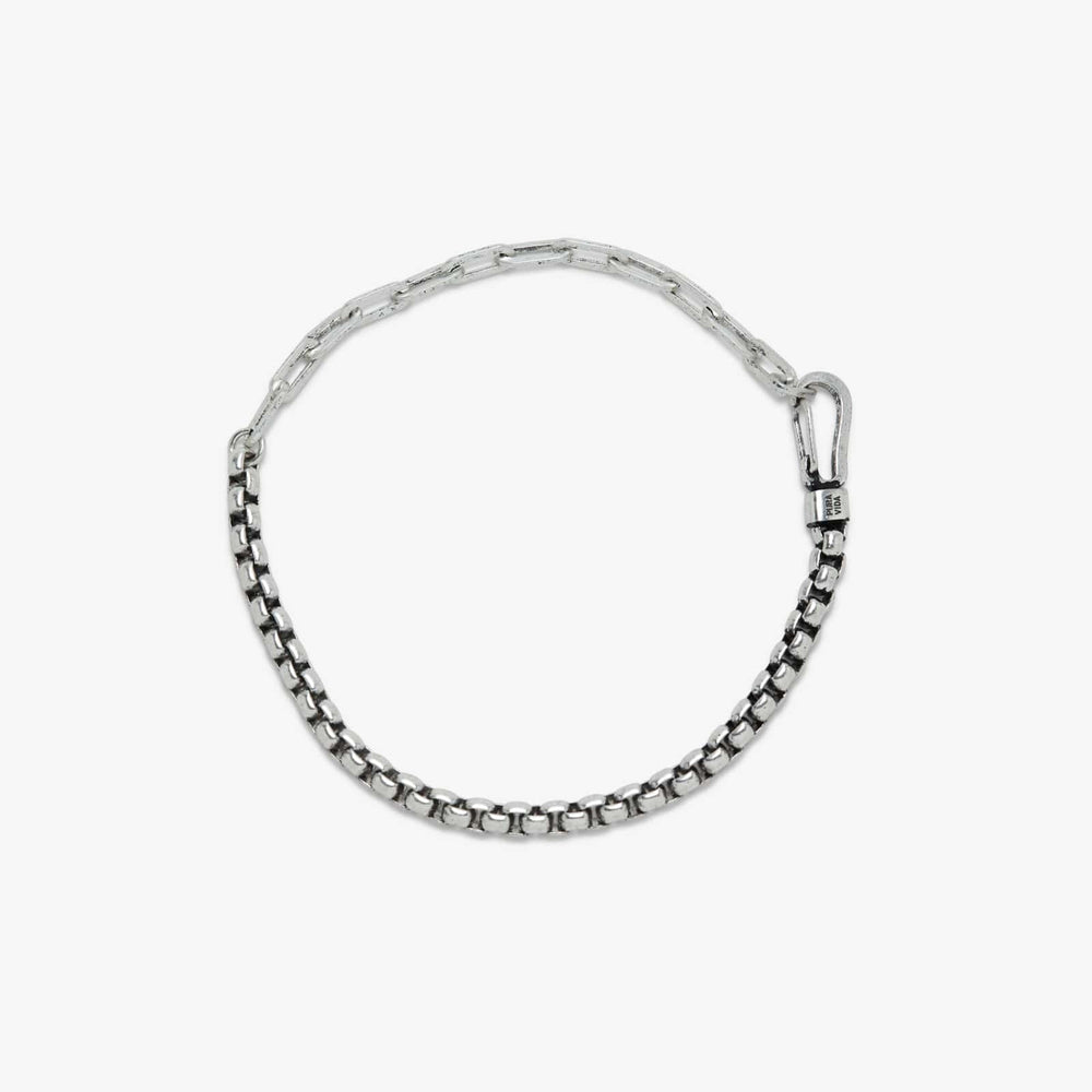 Pura Vida Bracelets Mens Carabiner Clasp Chain Bracelet - Silver
