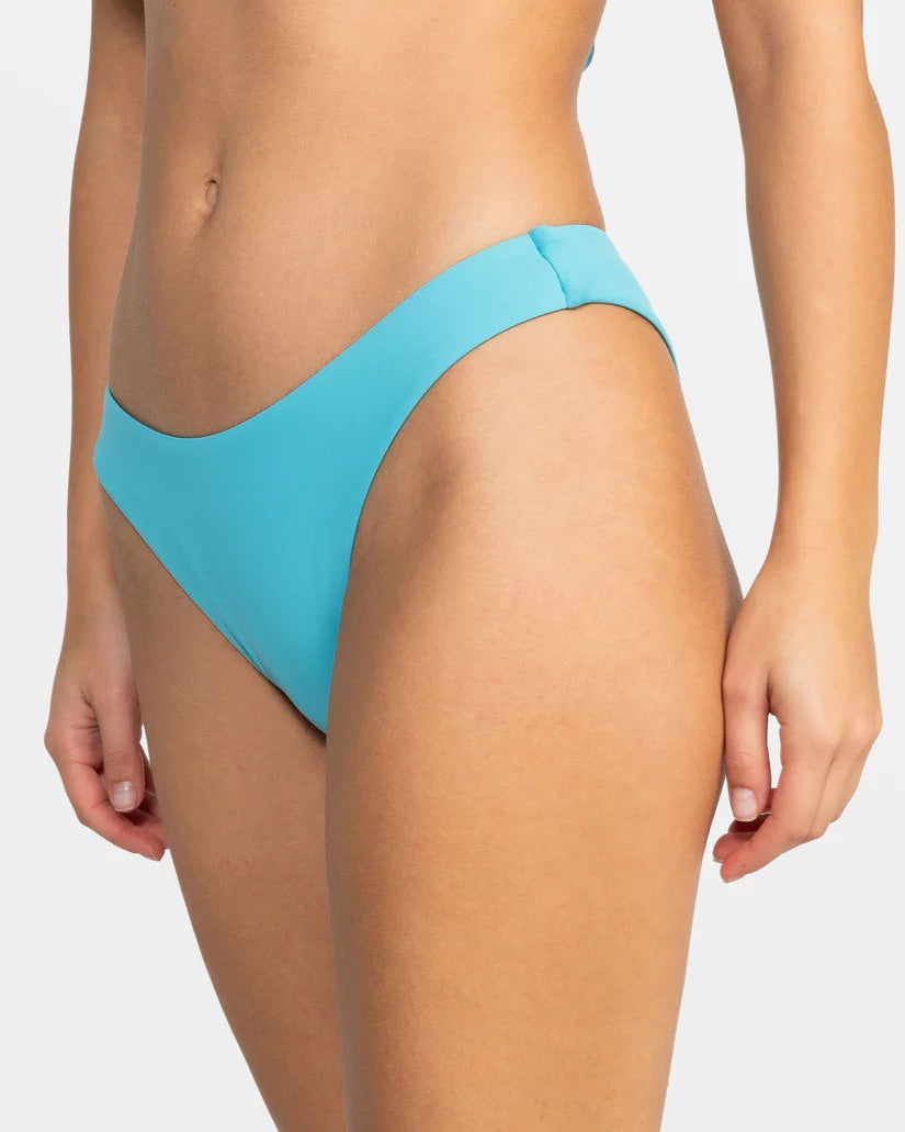 Roxy Beach Classics High Leg Bikini Bottoms - Maui Blue