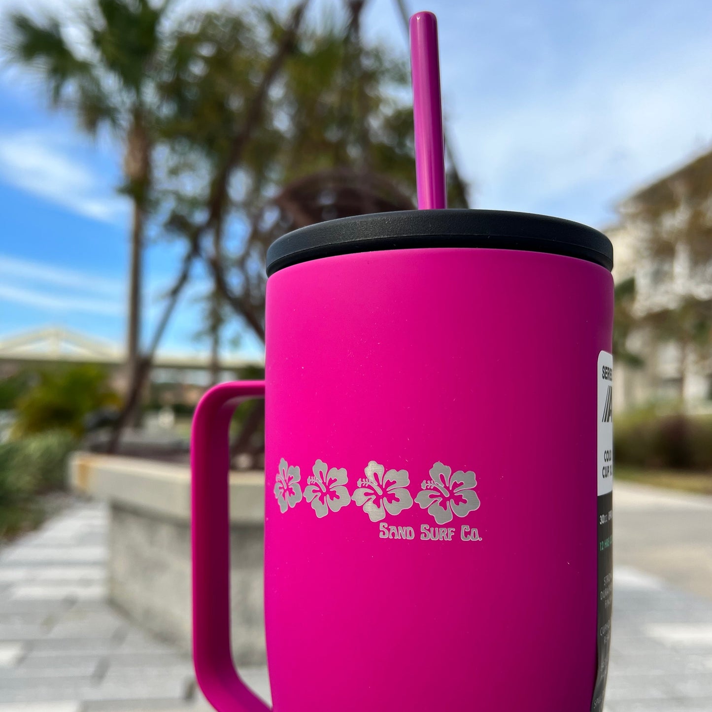 Sand Surf Co. Corkcicle Hibiscus Dreams XL Cold Cup - Berry Punch