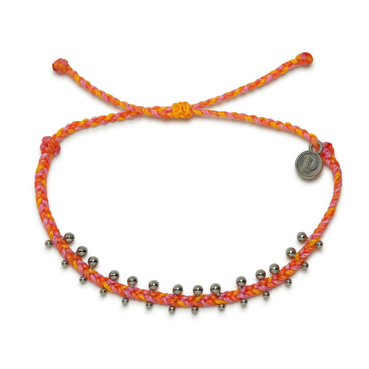 Pura Vida Bracelets Laguna Mixed Mini Braid Bracelet - Orange Mix