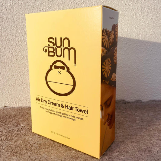 Sun Bum Hair Towel & Air Dry Cream Kit
