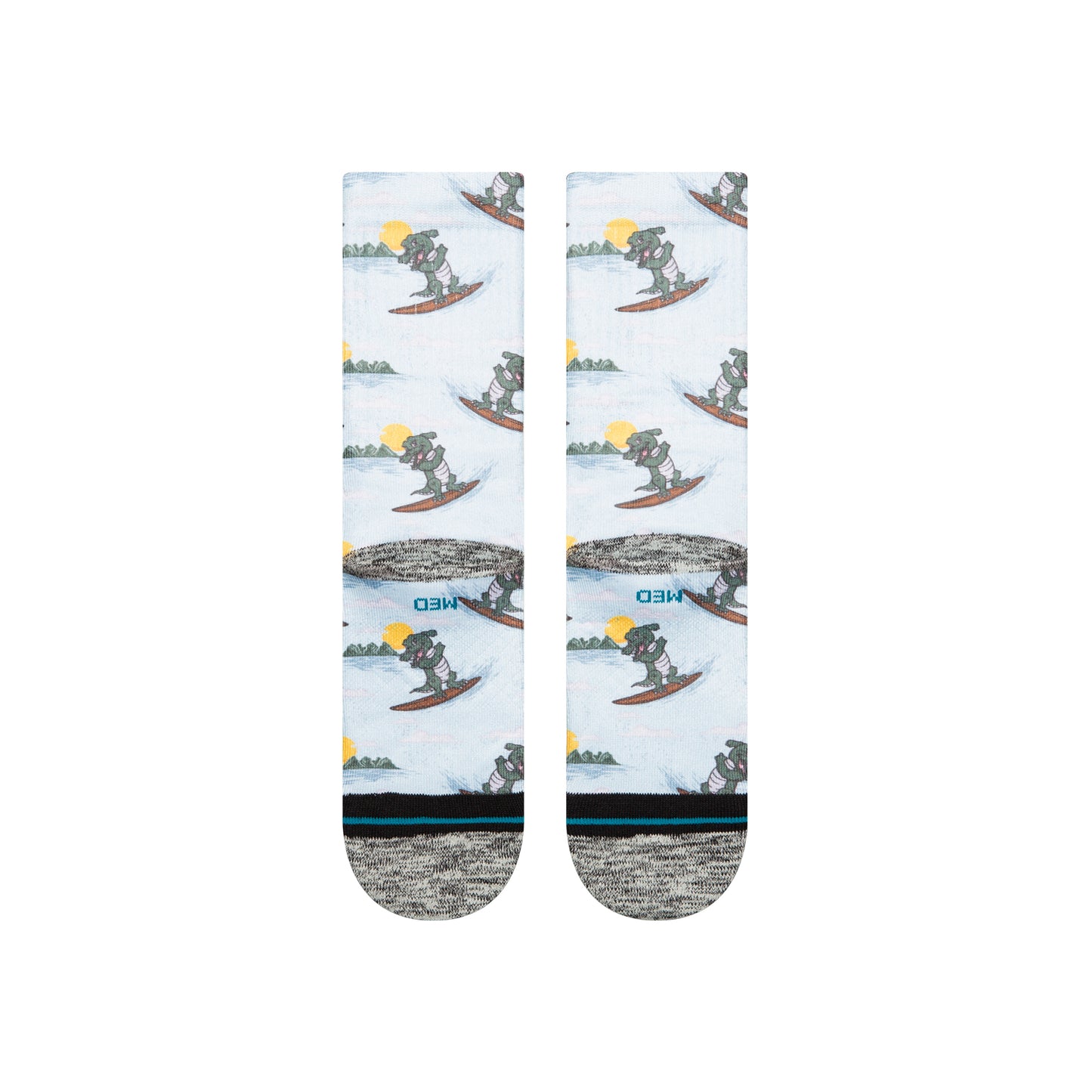 Stance Later Gator Poly Crew Socks - Light Blue