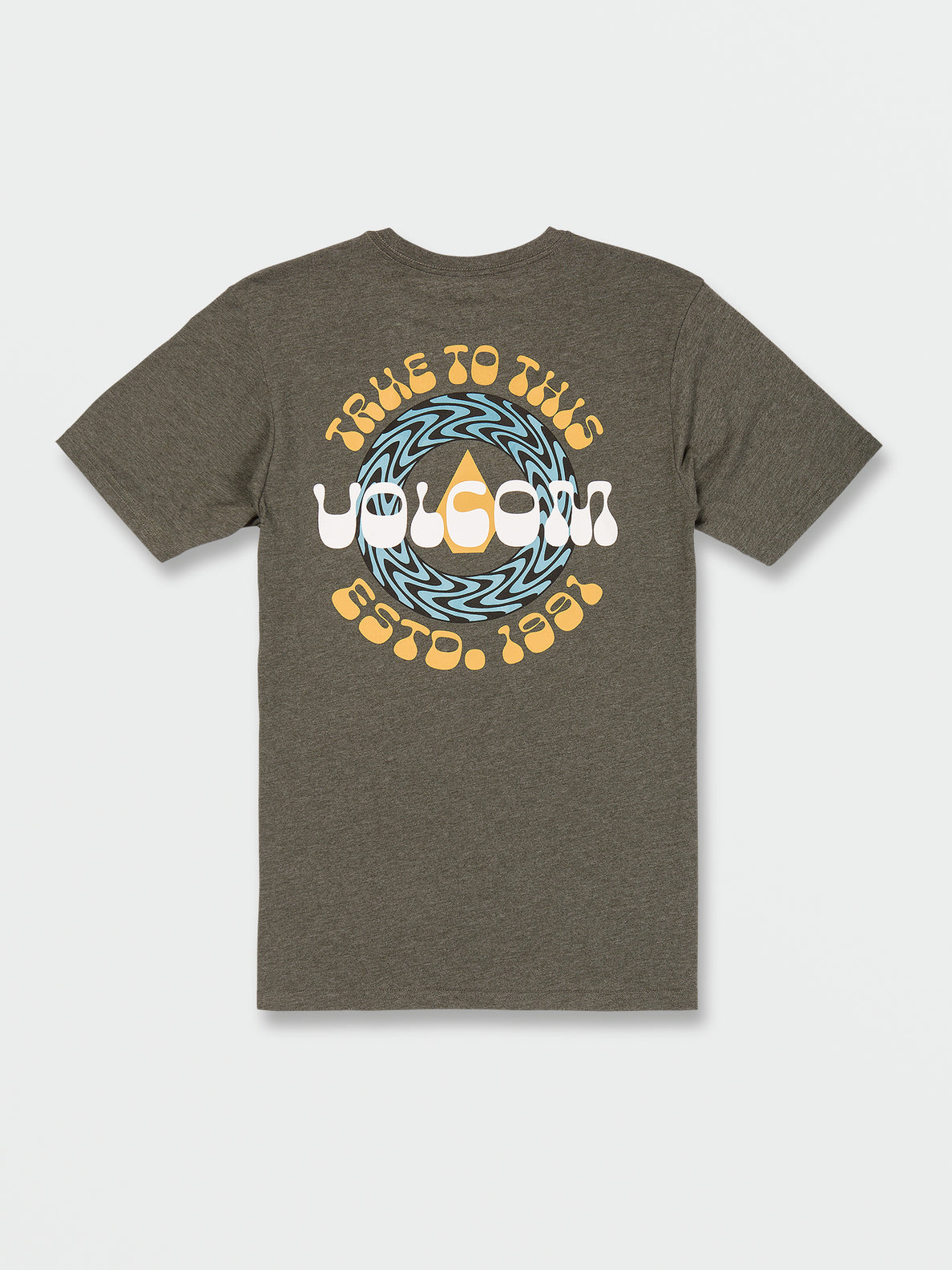 Volcom Backstage Short Sleeve Tee Shirt - Martini Olive