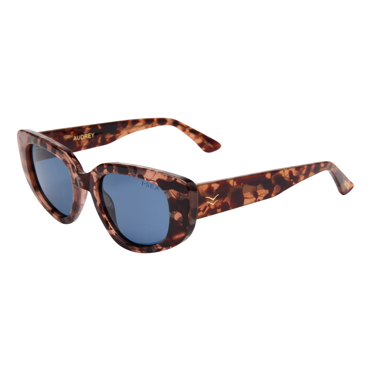 I-SEA Audrey Polarized Sunglasses - Blonde Tort and Navy by I-Sea Sunglasses - Navy
