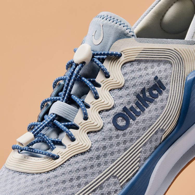 Olukai Ahi Men’s Performance Marine Shoe - Blue Pearl & White Sand