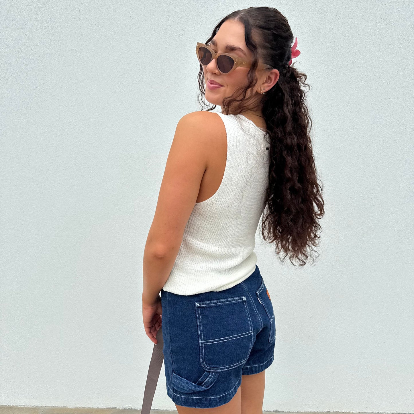 Brixton Denim Wrap Skort - Rinse Denim