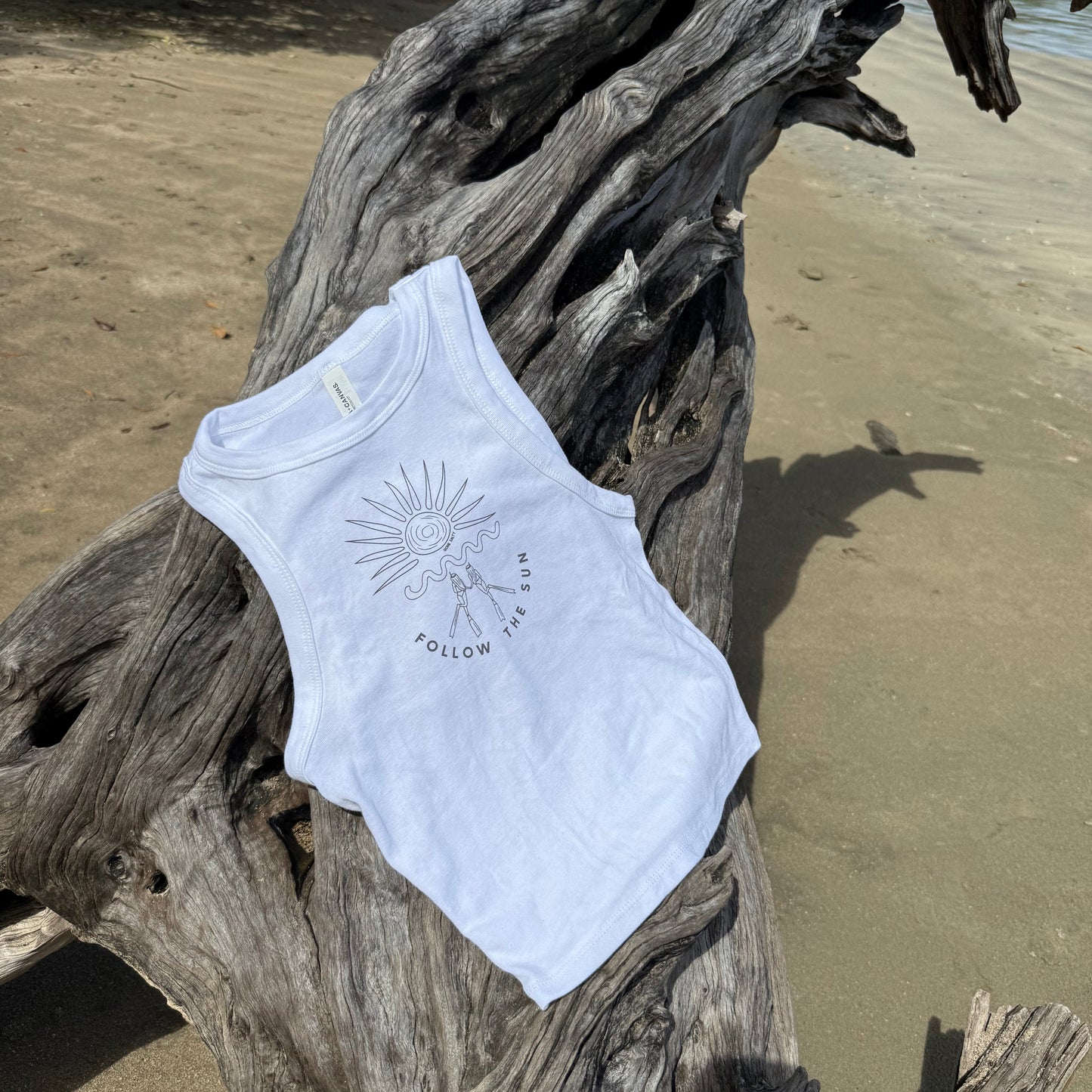 Gone Salty Chase The Sun Tank Top - White