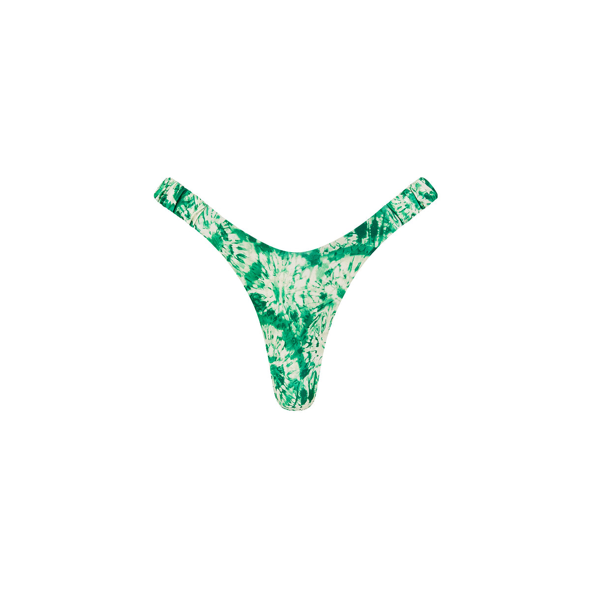 Kulani Kinis Retro Y Thong Bikini Bottom - Emerald Tides (Golden Daze Collection)