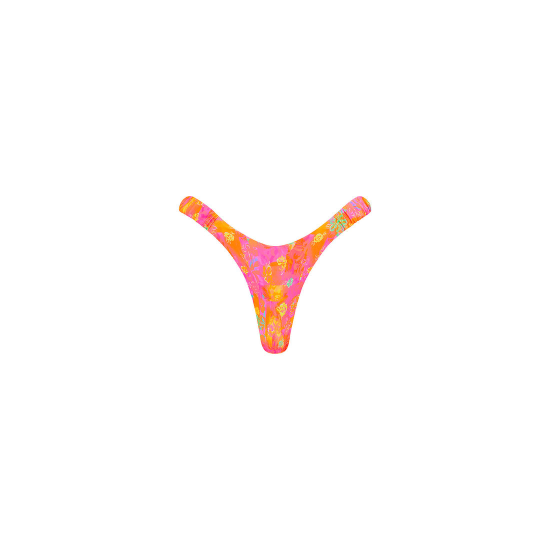 Kulani Kinis Retro Y Thong Bikini Bottom - Sunrise Kiss (Postcard Promises Collection)