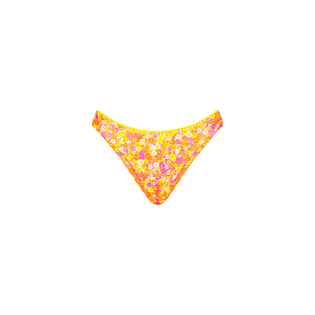 Kulani Kinis Decorative Full Coverage Bikini Bottom - Mimosa Meadows (Island Paparazzi Collection)