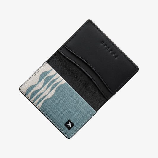 Thread Wallets Bifold Wallet - Wavy Green & White