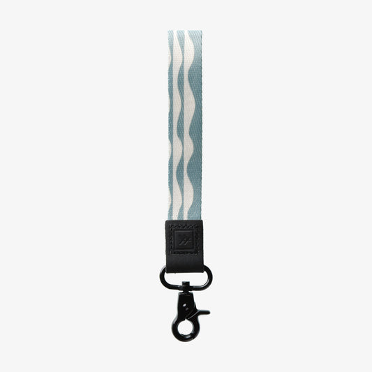 Thread Wallets Wavy Green & White Wrist Lanyard