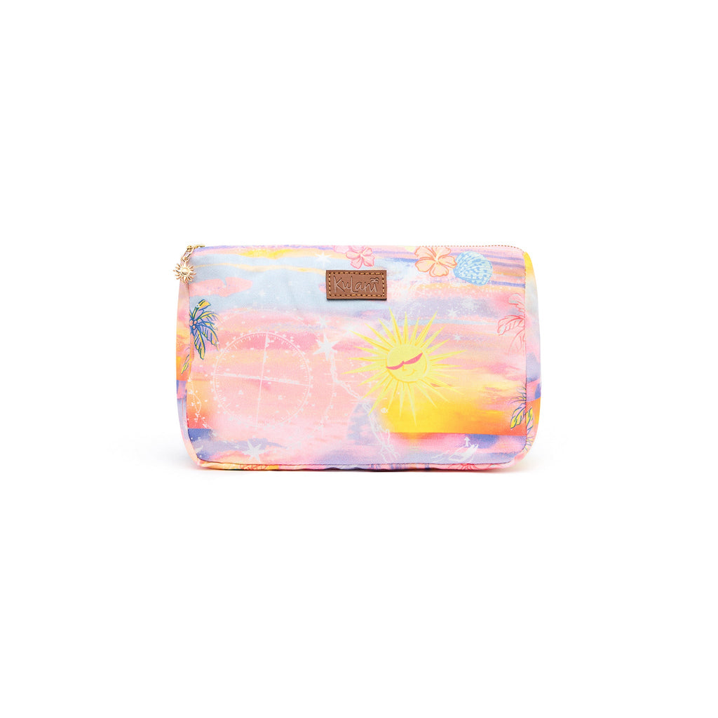 Kulani Kinis Beach Pouch - Sunset Universe (Bubblegum Galaxy Collection)