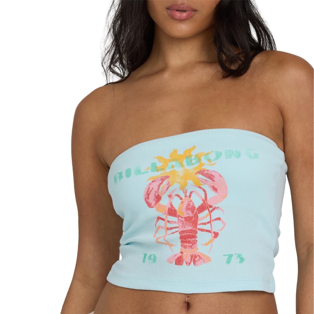 Billabong Cocoa Tube Top - Clearwater Blue