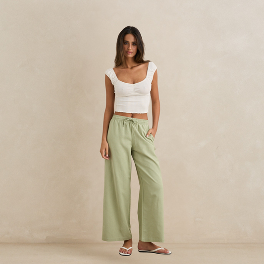 Rhythm Dolly Beach Pant - Palm