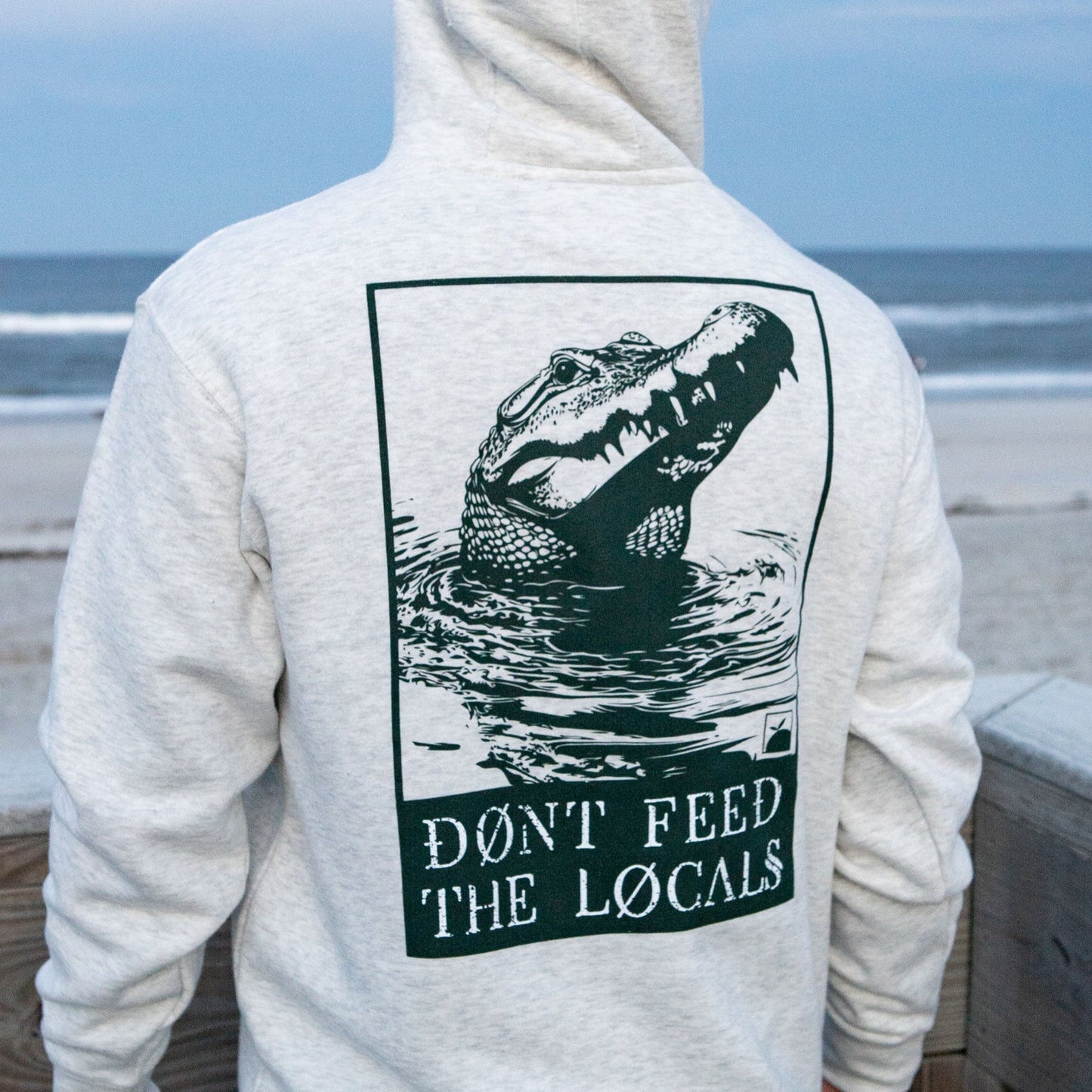 Flomotion Don't Feed the Locals Hoodie - Oatmeal