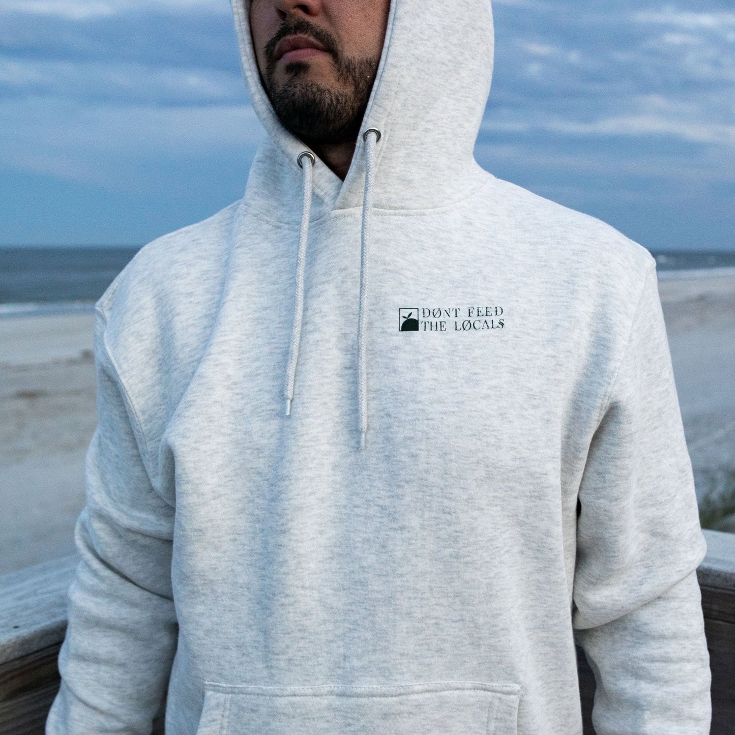 Flomotion Don't Feed the Locals Hoodie - Oatmeal